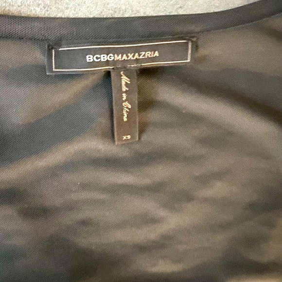 BCBGMaxAzria Black Sequin Bodycon Midi Dress - Picture 15 of 15